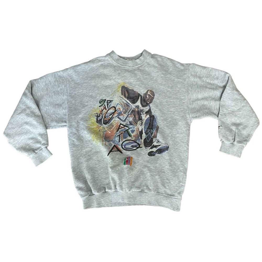Vintage 90s Orlando Magic Shaq Rare Reebok Crewneck